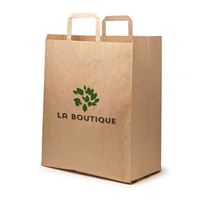 SHOPPER IN CARTA KRAFT COM MANICI PIATTI